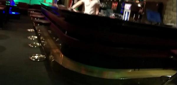  Amateur hot stripper fucks for a lot of cash at the bar POV